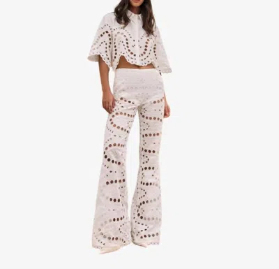 Charo Ruiz Stern High Waist Pants In White