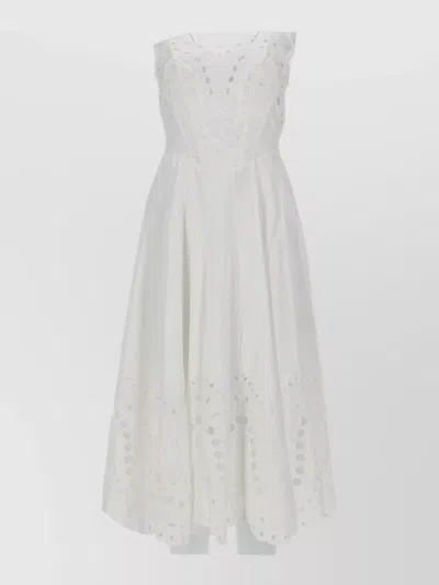 Charo Ruiz Strapless Midi Dress Marlin Smocked Back