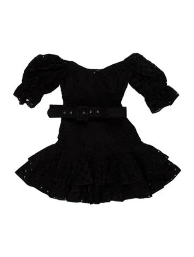 Pre-owned Charo Ruiz Strapless Mini Dress In Black