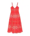 Charo Ruiz Catta Scalloped Broderie Anglaise Cotton-blend Midi Dress In Cattared