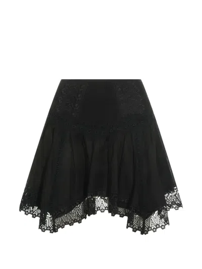 Charo Ruiz Taléa Lace Mini Skirt In Black