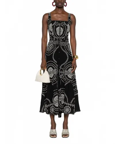 Charo Ruiz The Greba Dress In Black In Blue