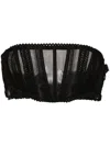 Charo Ruiz Embroidered Top In Black Sham
