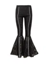 Charo Ruiz Ibiza Flared Lace Pants In Black