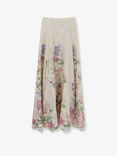 Charo Ruiz Ventine Long Skirt In Pink