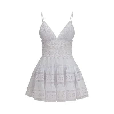 Charo Ruiz White Cotton Casual Dress