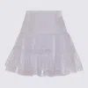 Charo Ruiz Ibiza Hortens Lace-embellished Cotton-blend Mini Skirt