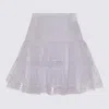 Charo Ruiz Ibiza Hortens Lace-embellished Cotton-blend Mini Skirt