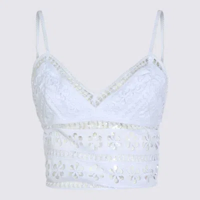 Charo Ruiz White Cotton Top