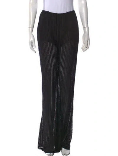 Pre-owned Charo Ruiz Wide Leg Pants In Black