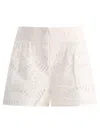 Charo Ruiz Elastic Waist Shorts In White