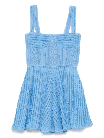 Charoruiz Light Blue Mai Short Dress
