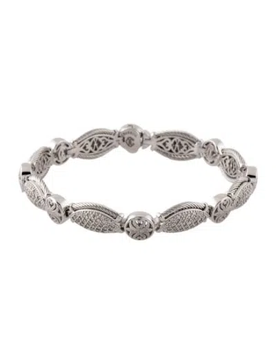 Pre-owned Charriol 18k 1.20ctw Diamond Link Bracelet, 6.75" In Multicolor