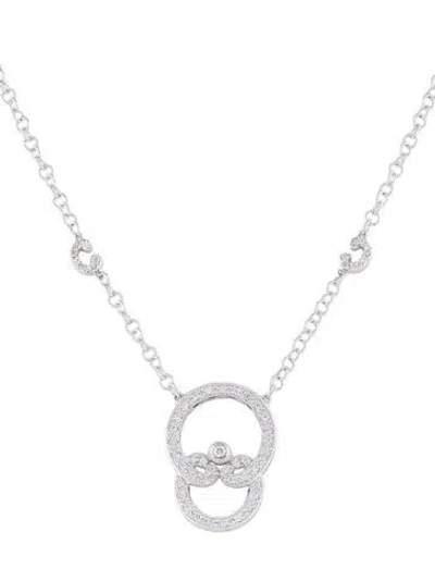 Pre-owned Charriol 18k Diamond Cignature Diamond Necklace, 16" In Multi