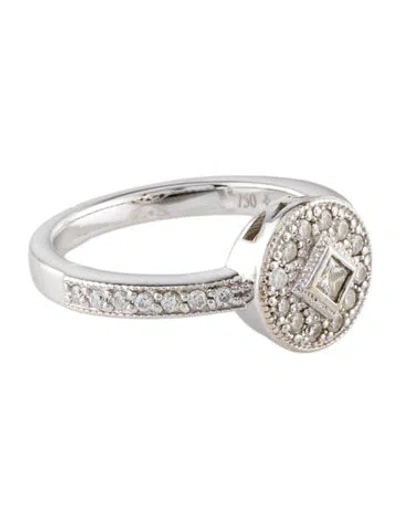 Pre-owned Charriol 18k Diamond Cocktail Ring In Multi