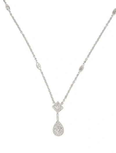 Pre-owned Charriol 18k Diamond Pendant Necklace, 16" In Multi