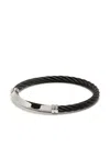 Charriol Better Half Logo-engraved Bracelet In Black