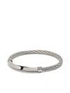 Charriol Better Half Logo-engraved Bracelet In Silver