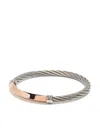 Charriol Better Half Logo-engraved Bracelet In Silver