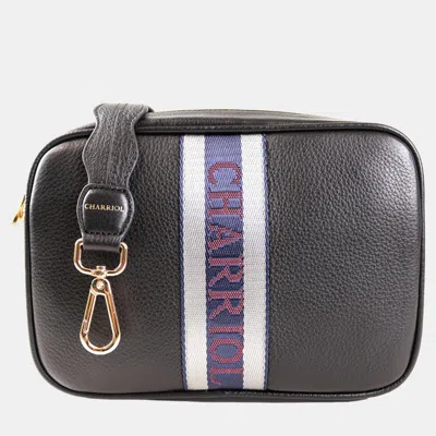 Pre-owned Charriol Black Leather Deauville Crossbody Bag
