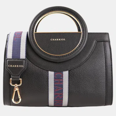 Pre-owned Charriol Black Leather Deauville Handbag