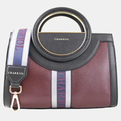 Pre-owned Charriol Black Leather Deauville Handbag