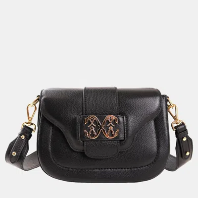 Pre-owned Charriol Black Leather Marie Olga Crossbody