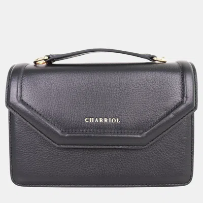 Pre-owned Charriol Black Leather Twilight Handbag