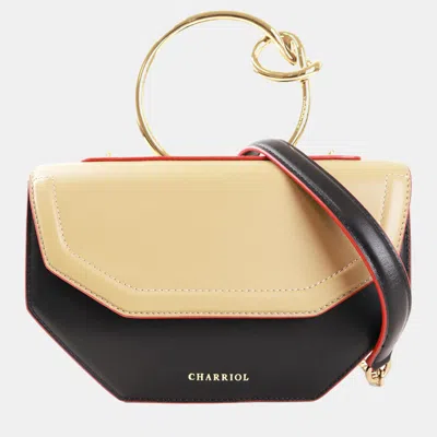 Pre-owned Charriol Black/yellow Leather Zenitude Handbag