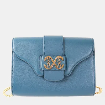Pre-owned Charriol Bluish Green Leather Marie Olga Crossbody