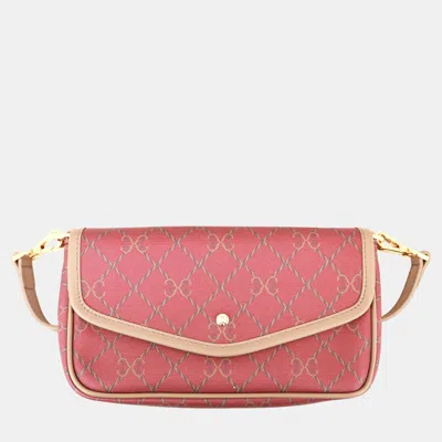 Pre-owned Charriol Bordeaux & Grey Leather Calypso Crossbody