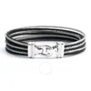 CHARRIOL CHARRIOL BRILLIANT STAINLESS STEEL AND BLACK PVD CABLE BANGLE