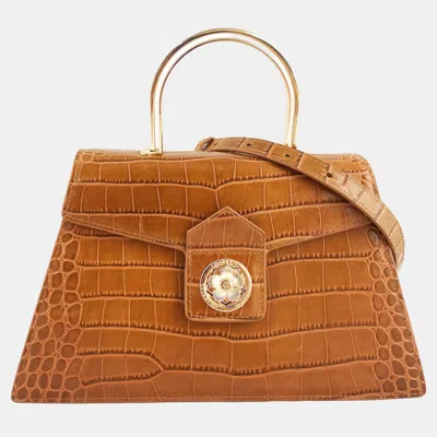 Pre-owned Charriol Brown Leather Laetitia Crossbody