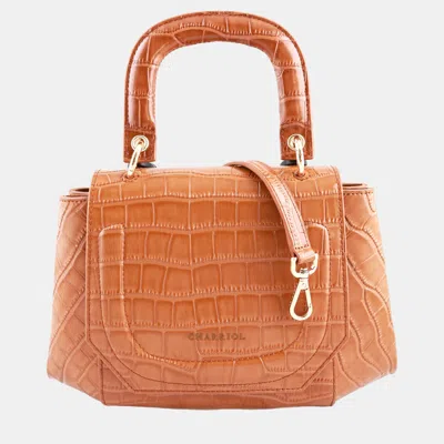 Pre-owned Charriol Brown Leather Passion Handbag