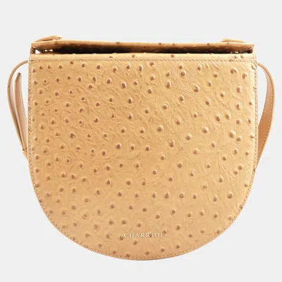 Pre-owned Charriol Brown Leather Passion Ostrich Crossbody