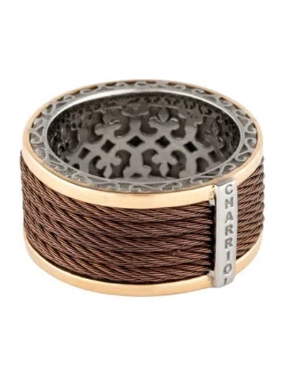Pre-owned Charriol Celtic Cable Ring In Multicolor