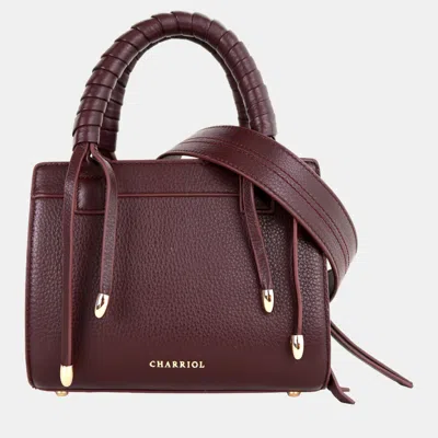 Pre-owned Charriol Chocolate Leather Forever Handbag In Brown