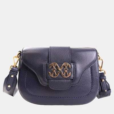 Pre-owned Charriol Dark Blue Leather Marie Olga Crossbody