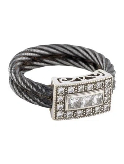 Pre-owned Charriol Diamond Cocktail Ring In Multi