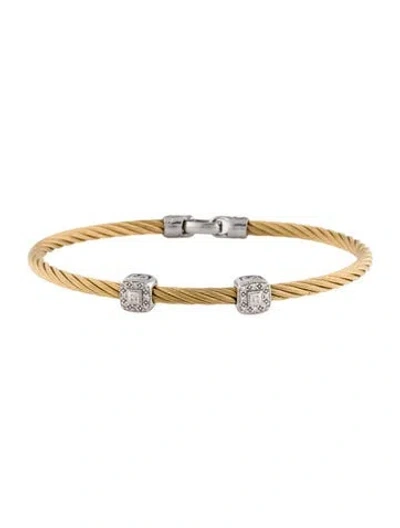 Pre-owned Charriol Diamond Station Bracelet, 6.75", 6.75" In Multi