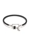 Charriol Forever Lock Rope-detail Bangle In Black