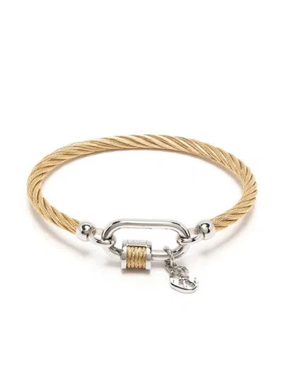 Charriol Forever Lock Rope-detail Bangle In Gold