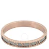 CHARRIOL CHARRIOL FOREVER LOVED STAINLESS STEEL ROSE GOLD PVD CABLE BANGLE