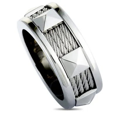 Charriol Forever Stainless Steel Cable Band Ring In Metallic