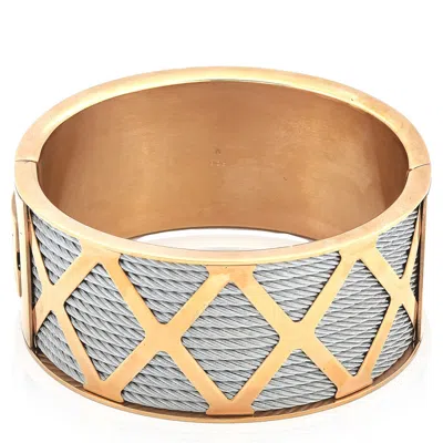 Charriol Forever Young Steel Pvd Rose Cable Bangle In Gold