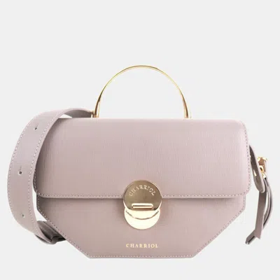 Pre-owned Charriol Grey Leather Cetic Legacy Crossbody