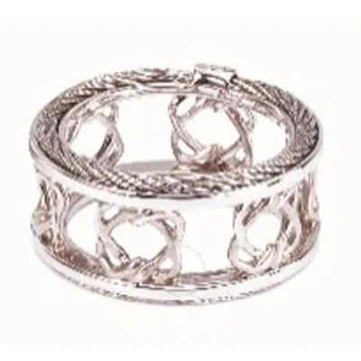 Charriol Heart To Heart Sterling Silver Cable Ring