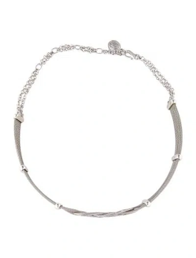 Pre-owned Charriol Love Knot Choker, 16.5" In Multi