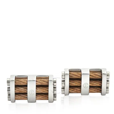 Charriol Men's Cable Bar Stainless Steel Cufflinks In Brown
