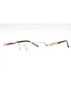 Charriol Men's Rectangular Eyeglasses - Pc75111 In Gold